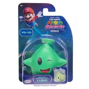 Jakks Pacific Super Mario Movie Green Luma Yo-Yo Nintendo Galaxy Toy NIP